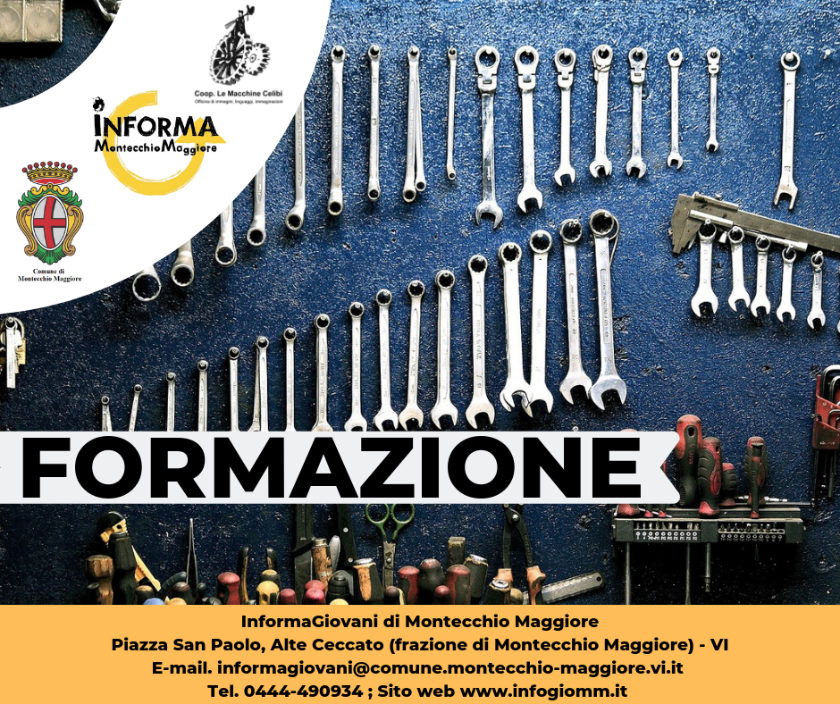 CORSI GRATUITI DI SALDOCARPENTERIA Progetto Giovani Montecchio Maggiore CORSI GRATUITI DI SALDOCARPENTERIA Progetto Giovani Montecchio Maggiore