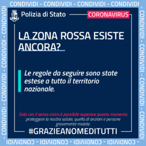 INDICAZIONI DALLA POLIZIA DI STATO PER EMERGENZA CORONAVIRUS Progetto Giovani Montecchio Maggiore