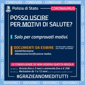 INDICAZIONI DALLA POLIZIA DI STATO PER EMERGENZA CORONAVIRUS Progetto Giovani Montecchio Maggiore