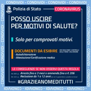 INDICAZIONI DALLA POLIZIA DI STATO PER EMERGENZA CORONAVIRUS Progetto Giovani Montecchio Maggiore