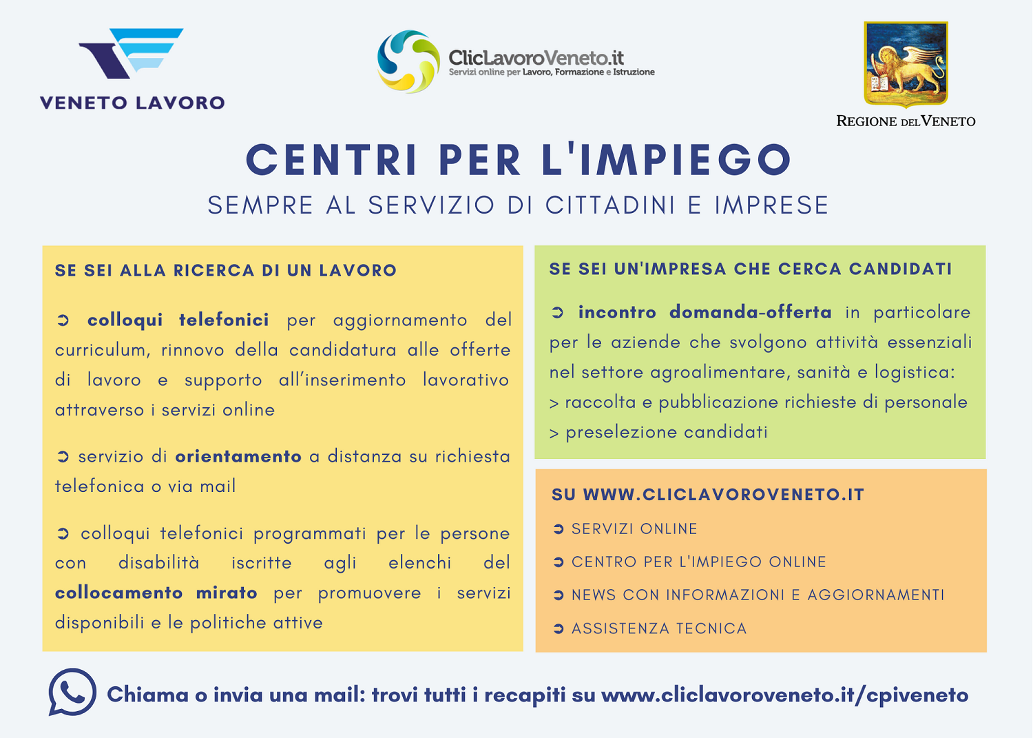 Centri per l'impiego del Veneto operativi a distanza e online Progetto Giovani Montecchio Maggiore Centri per l'impiego del Veneto operativi a distanza e online Progetto Giovani Montecchio Maggiore
