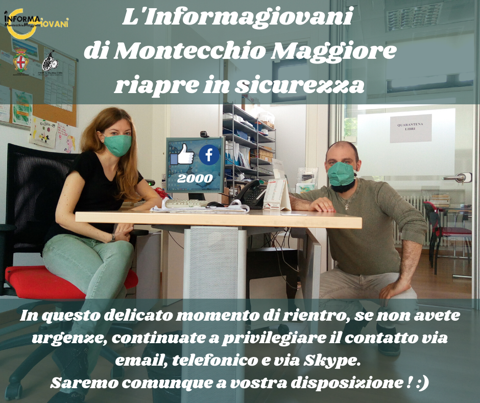 2000 "Mi piace"alla pagina Facebook Progetto Giovani Montecchio Maggiore 2000 "Mi piace"alla pagina Facebook Progetto Giovani Montecchio Maggiore