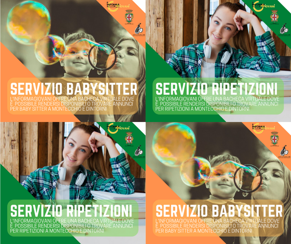 Bacheca ripetizioni e baby sitter Progetto Giovani Montecchio Maggiore