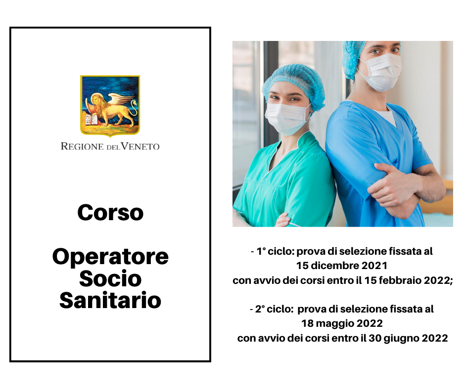 FORMAZIONE OPERATORE SOCIO SANITARIO Progetto Giovani Montecchio Maggiore FORMAZIONE OPERATORE SOCIO SANITARIO Progetto Giovani Montecchio Maggiore