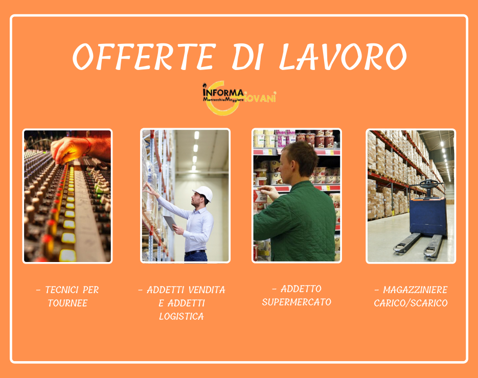 OFFERTE DI LAVORO a montecchio maggiore e dintorni Progetto Giovani Montecchio Maggiore OFFERTE DI LAVORO a montecchio maggiore e dintorni Progetto Giovani Montecchio Maggiore