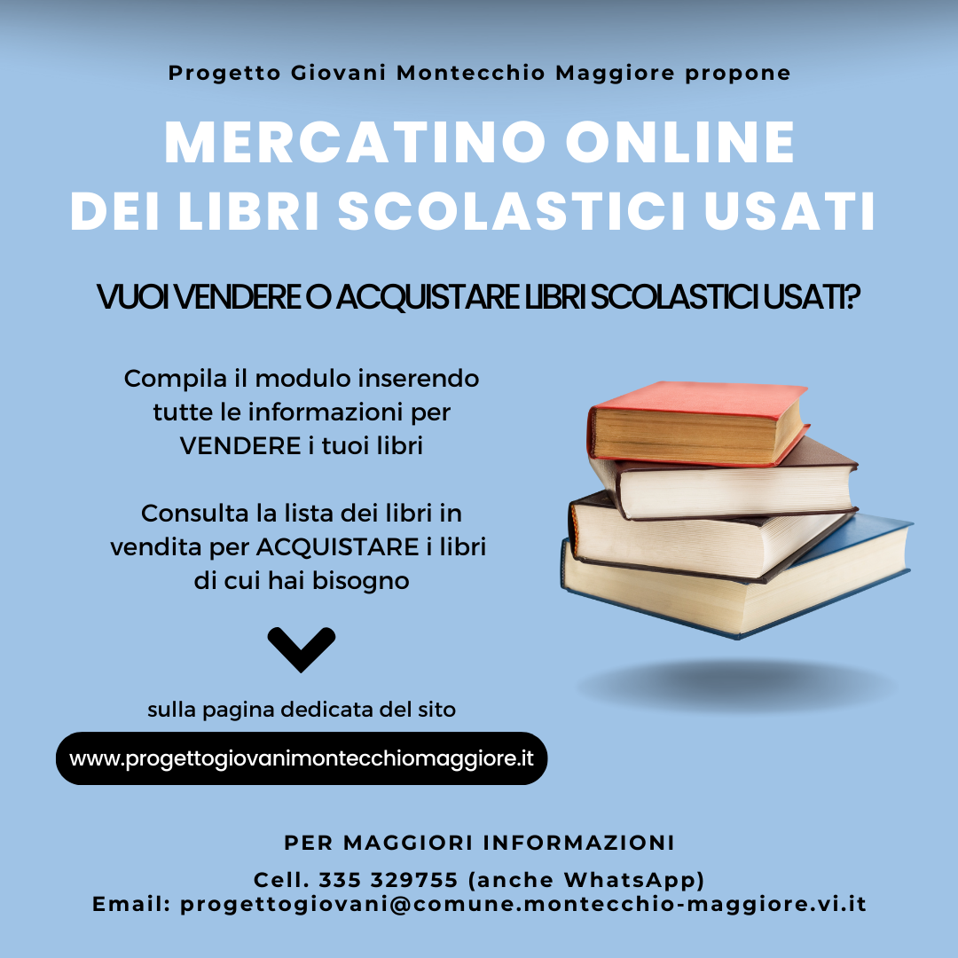 MERCATINO ONLINE DEI LIBRI SCOLASTICI USATI Progetto Giovani Montecchio Maggiore