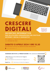 CRESCERE DIGITALI Progetto Giovani Montecchio Maggiore